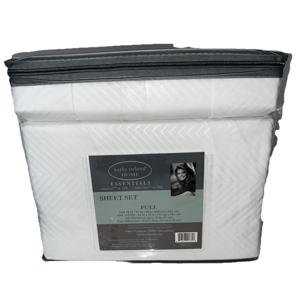 (B30/28)Kathy Ireland Bedding Sheet Set Size Full